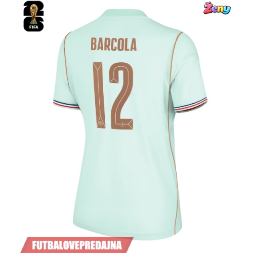 Lacne Ženy Futbalové dres Francúzsko Bradley Barcola #12 MS 2026 Krátky Rukáv - Preč